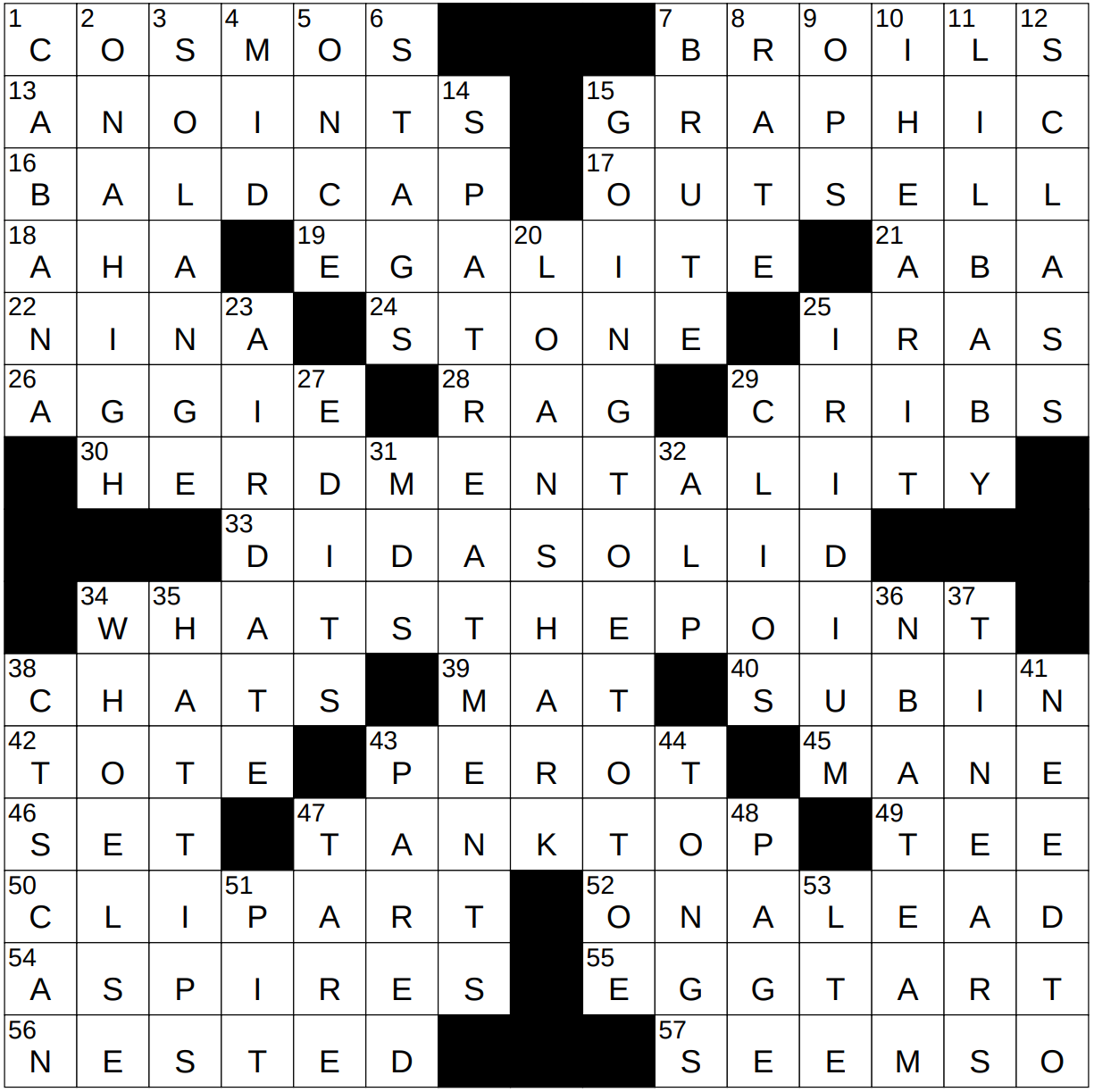 0611 Shops 24 NY Times Crossword 0611 Shops 24 NY Times Crossword