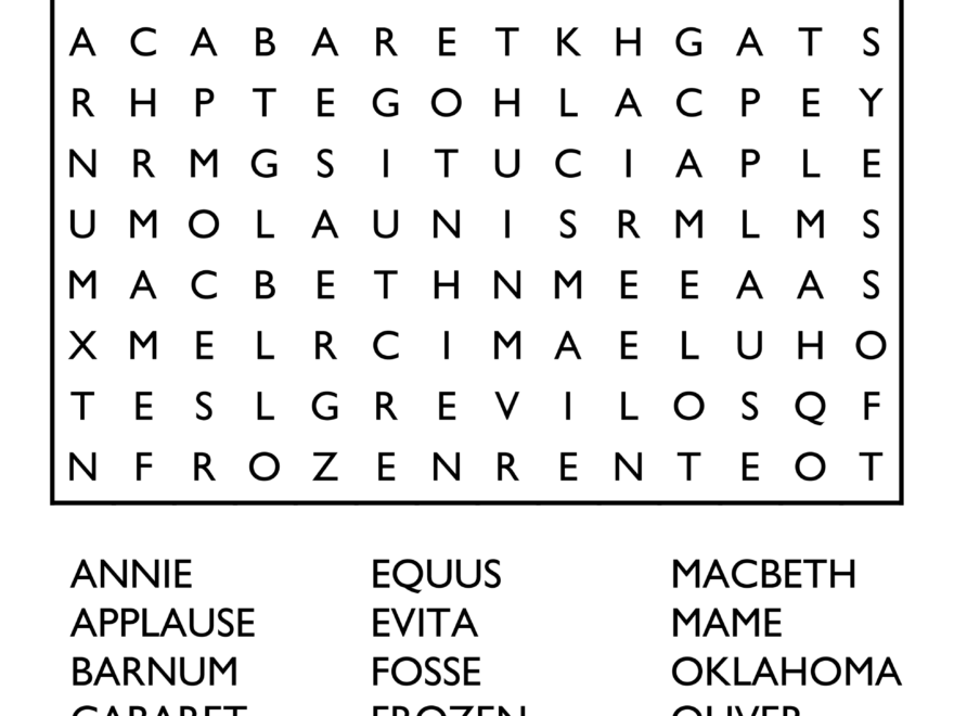 10 Free Printable Word Search Puzzles