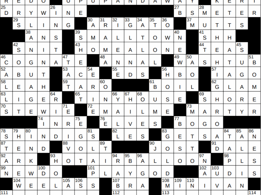 1117 24 NY Times Crossword 17 Nov 24 Sunday NYXCrossword