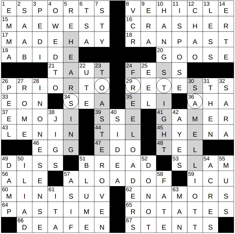 New York Times Crossword Printable December