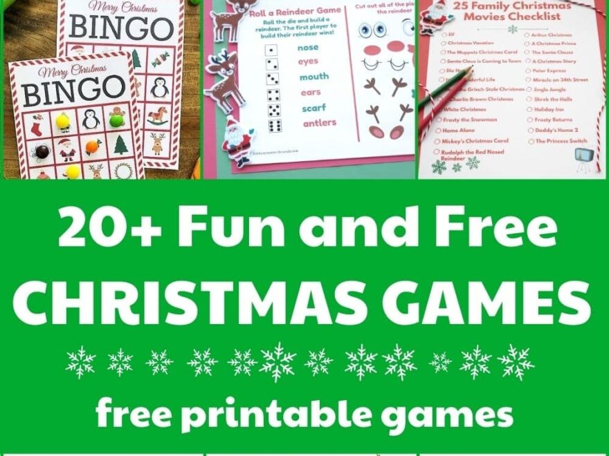 20 Free Printable Christmas Games For The Whole Family