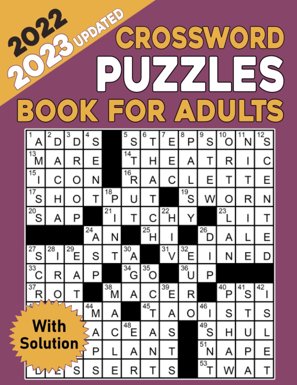 2022 Crossword Puzzles Book For Adults With Solution Large print Medium Level Puzzles Awesome Crossword Puzzle Book For Puzzle Lovers Adults Seniors Men And Women With Solutions K Johnson Jennifer 9798751338336  2022 Crossword Puzzles Book For Adults With Solution Large print Medium Level Puzzles Awesome Crossword Puzzle Book For Puzzle Lovers Adults Seniors Men And Women With Solutions K Johnson Jennifer 9798751338336