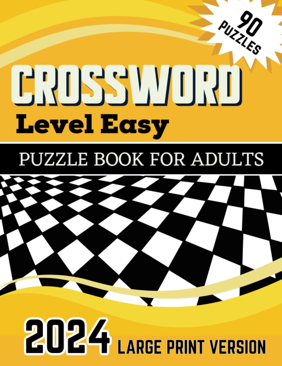 2024 Large Print Easy Crossword Puzzle Book For Adults With Solutions EBay