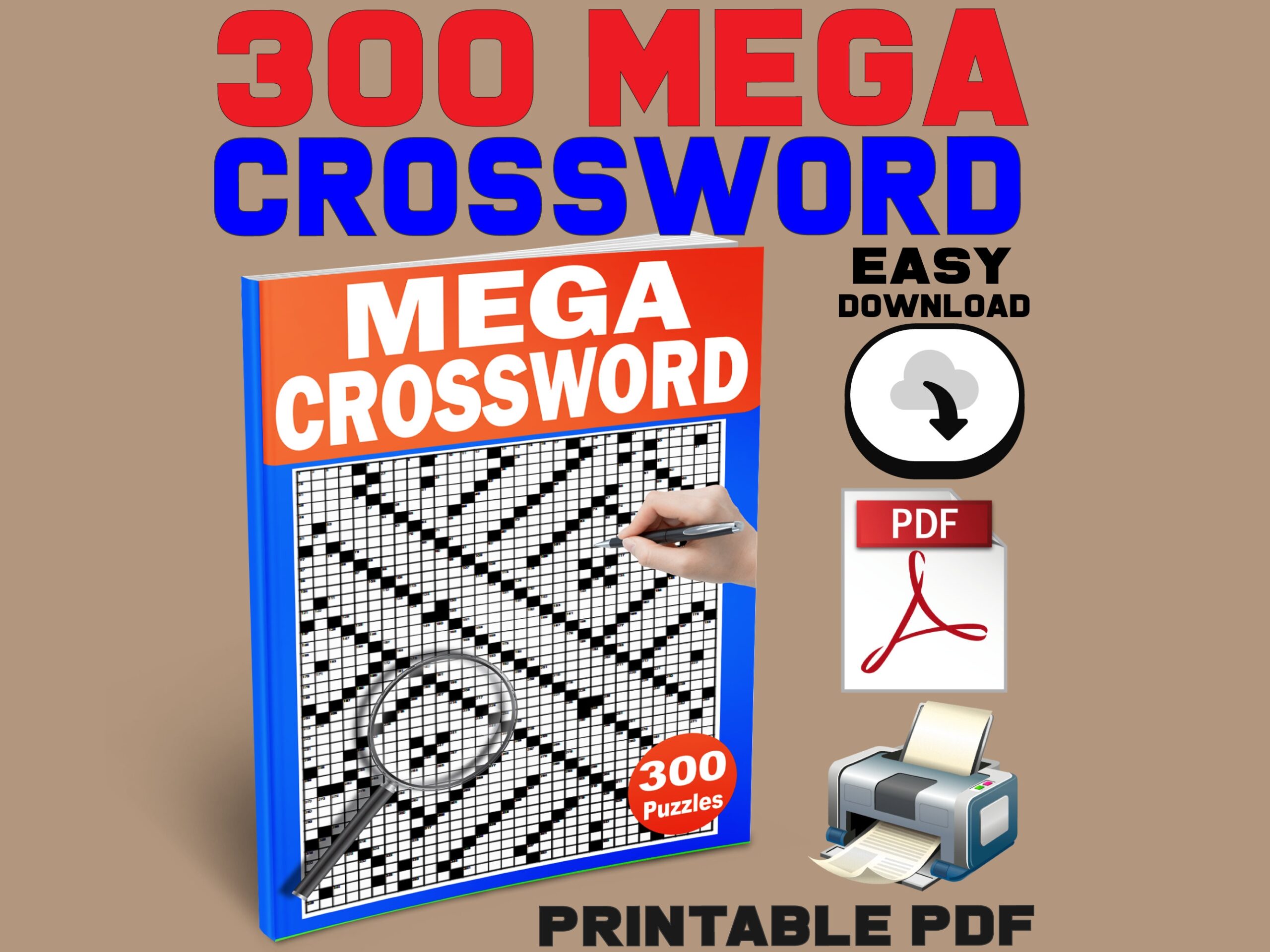 300 MEGA Crossword Puzzle Book For Adults Brain Teaser Printable PDF Instant Download Fine Motor Skills Exercise Ready To Print Etsy 300 MEGA Crossword Puzzle Book For Adults Brain Teaser Printable PDF Instant Download Fine Motor Skills Exercise Ready To Print Etsy