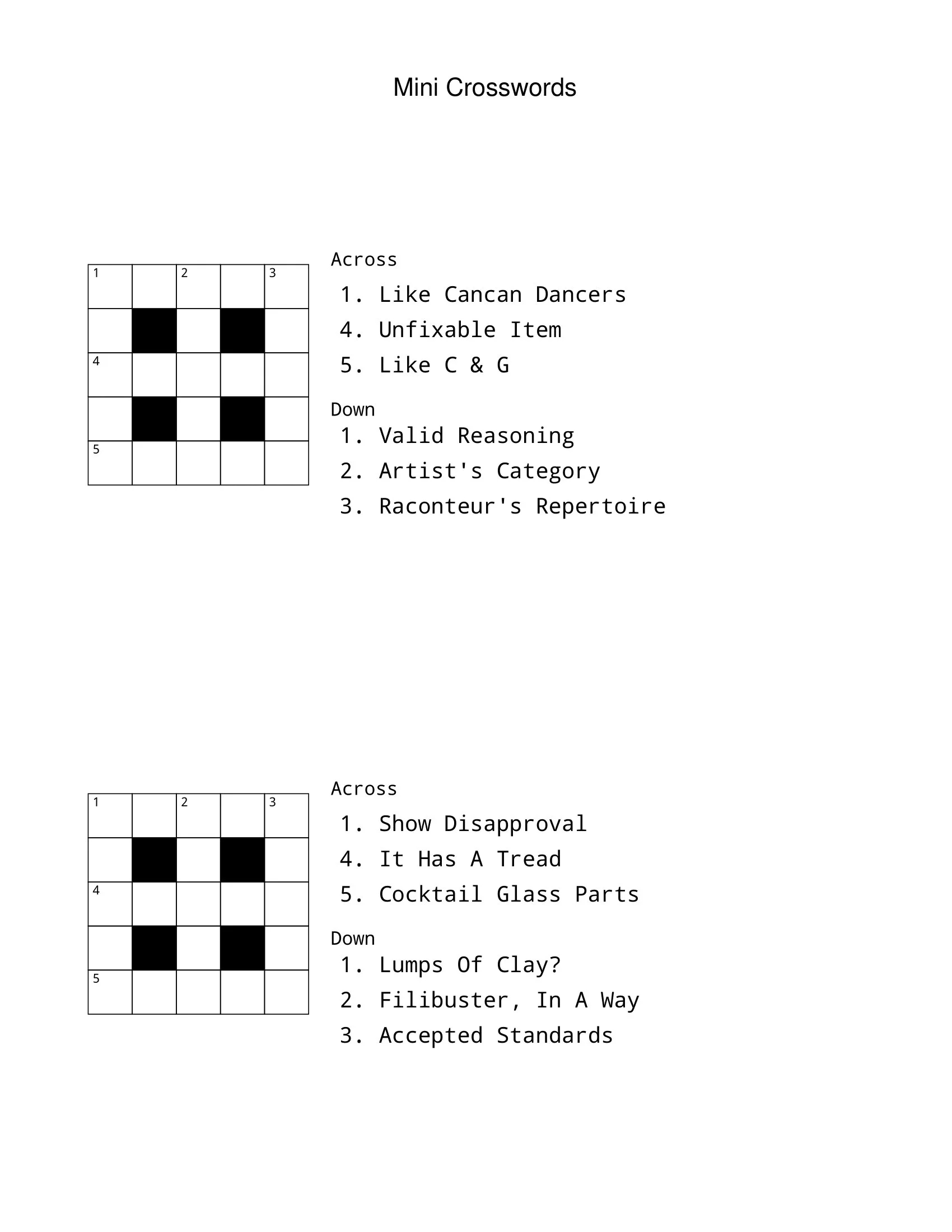 40 Fun 5x5 Mini Crossword Puzzles Word Games Mini Puzzle Games Crossword Challenge Word Puzzles Etsy Denmark 40 Fun 5x5 Mini Crossword Puzzles Word Games Mini Puzzle Games Crossword Challenge Word Puzzles Etsy Denmark