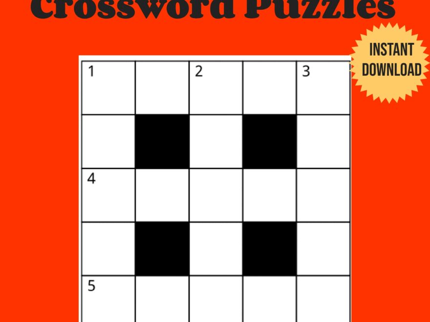 40 Fun 5x5 Mini Crossword Puzzles Word Games Mini Puzzle Games Crossword Challenge Word Puzzles Etsy Hong Kong