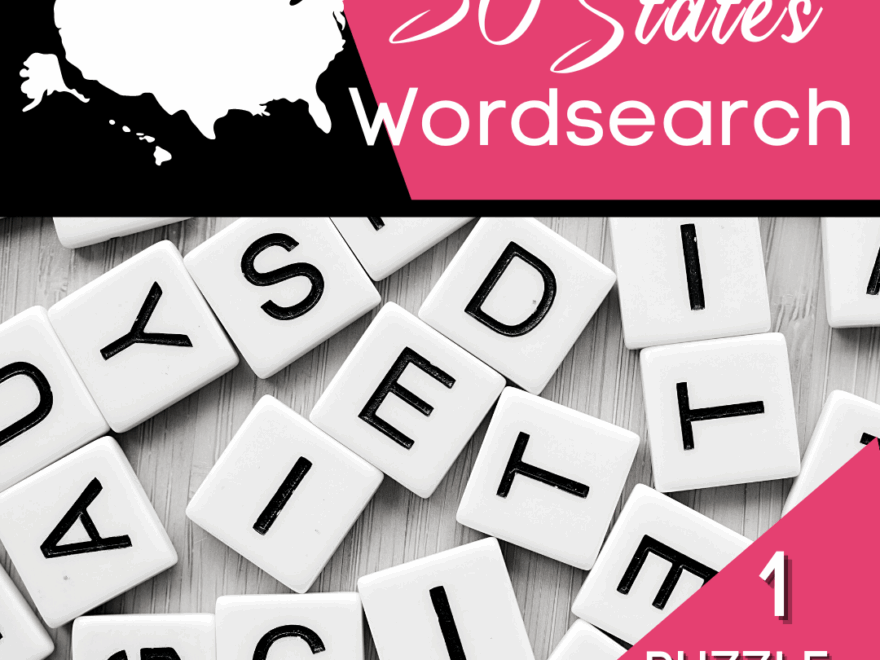 50 US States Word Search Puzzles Made By Teachers
