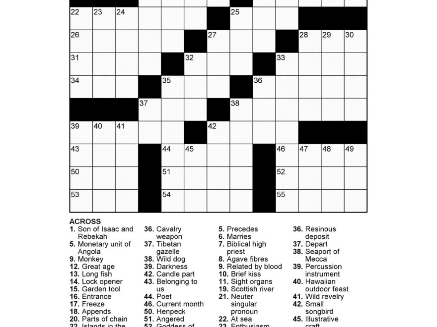 60 Large Print Crossword Puzzles Vol 1 Etsy Hong Kong