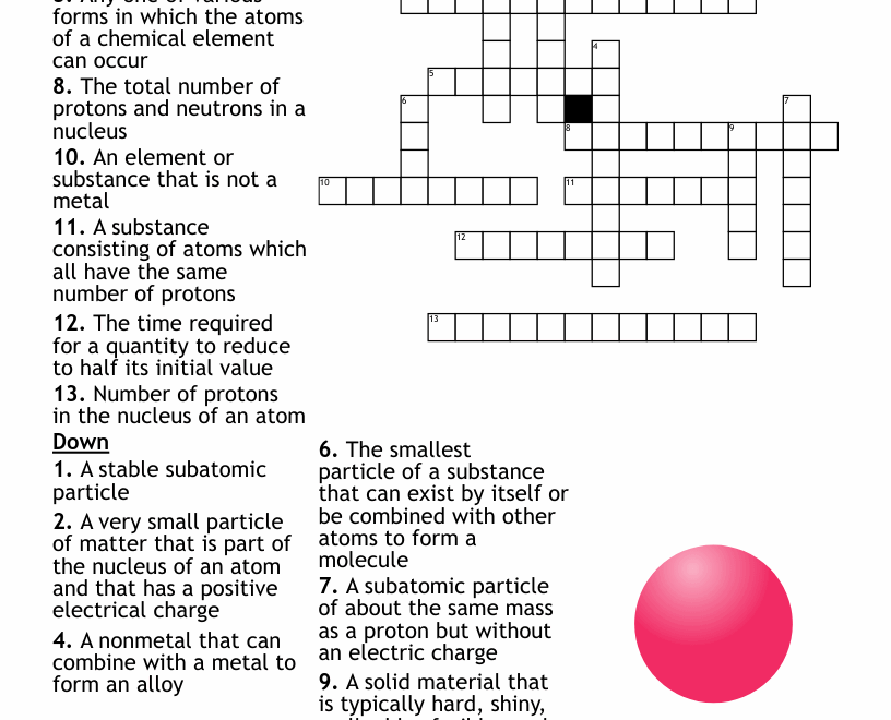8th Grade Science Crossword WordMint