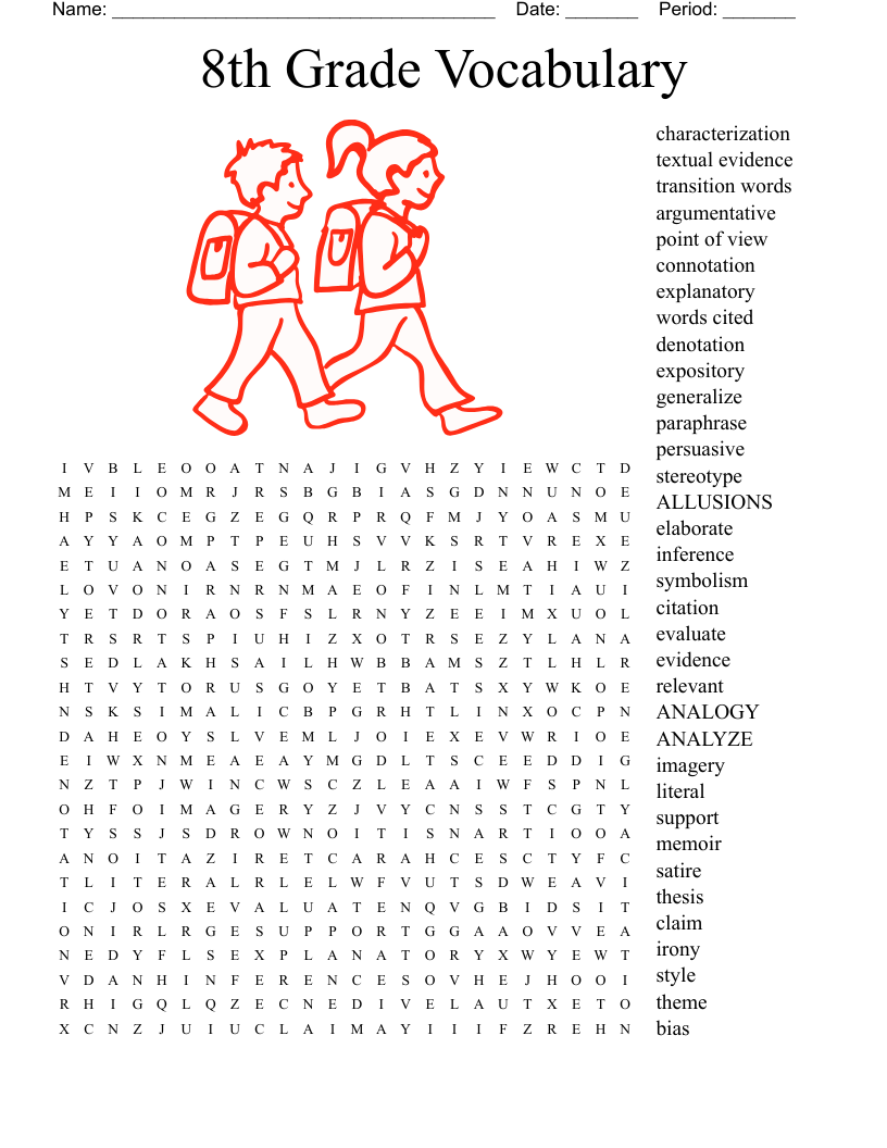 8th Grade Vocabulary Word Search WordMint 8th Grade Vocabulary Word Search WordMint