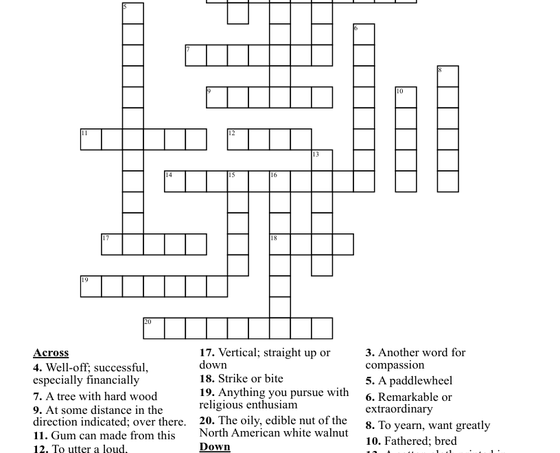 A Day No Pigs Would Die Crossword WordMint