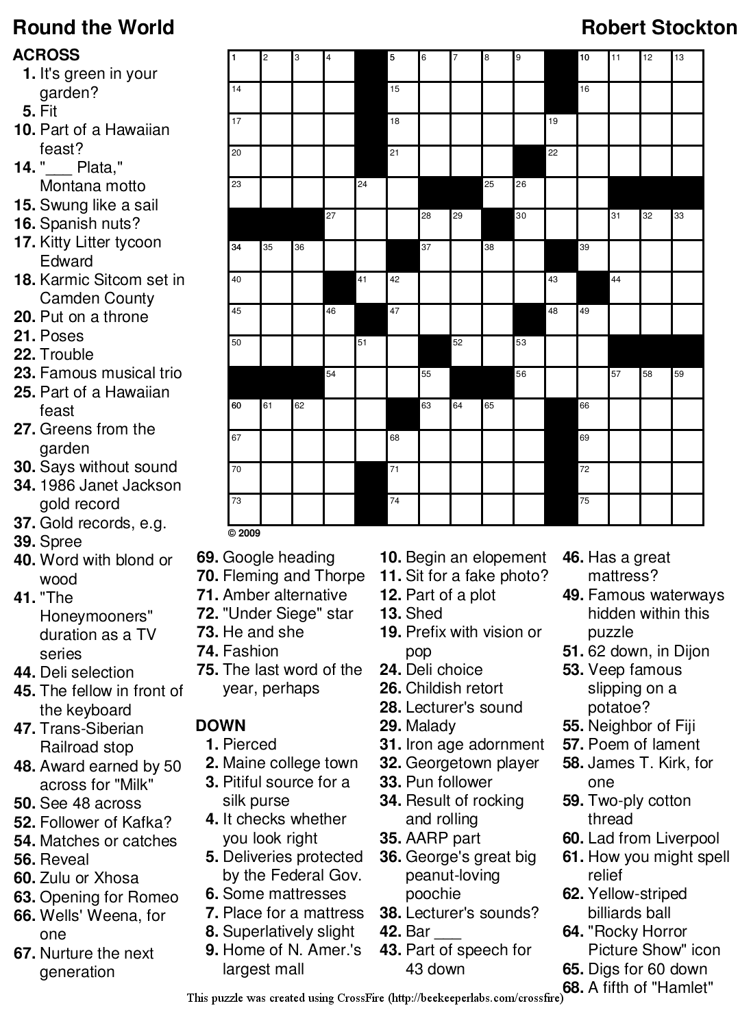 AARP Large Print Crossword Puzzles Publications International Ltd Worksheets Library