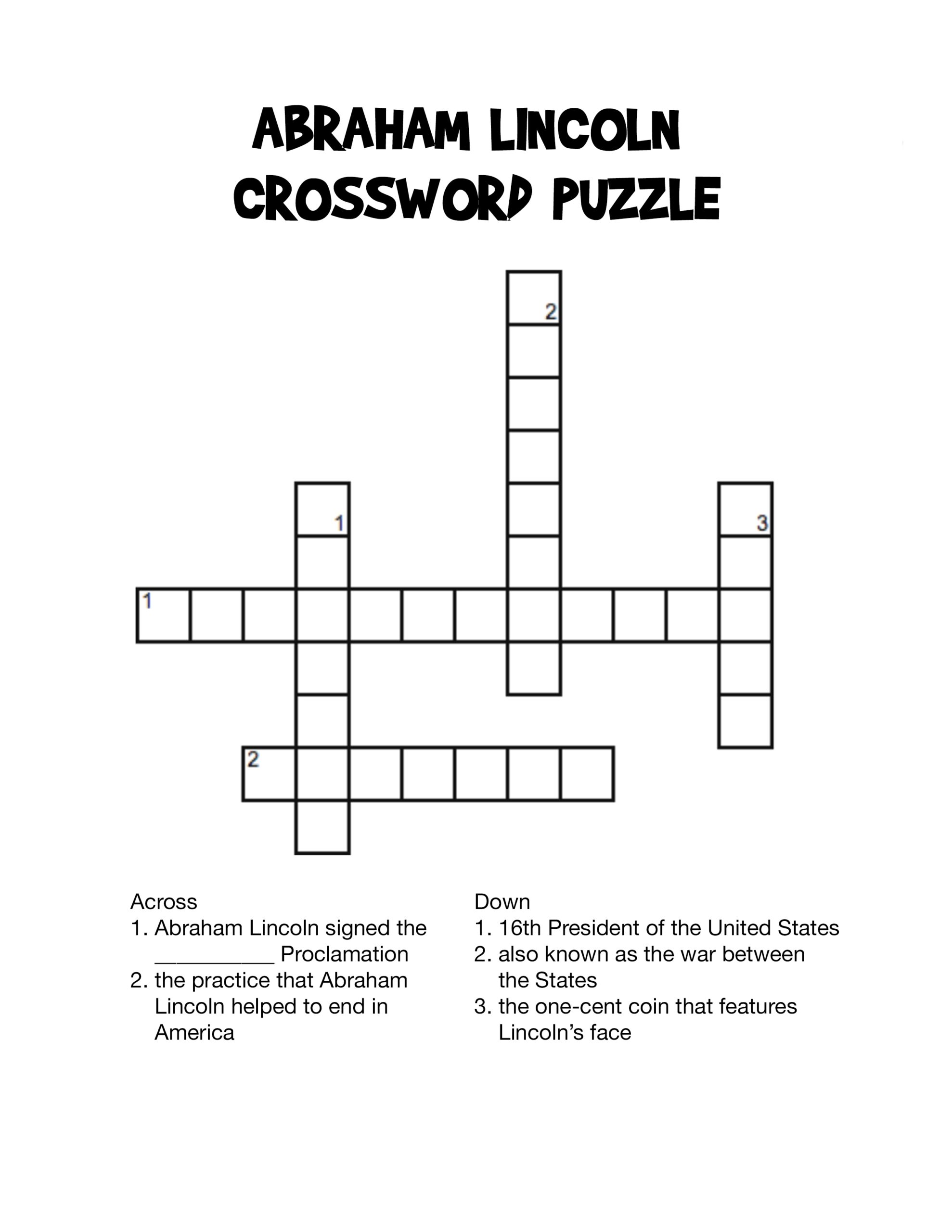 Abraham Lincoln Worksheets Best Coloring Pages For Kids
