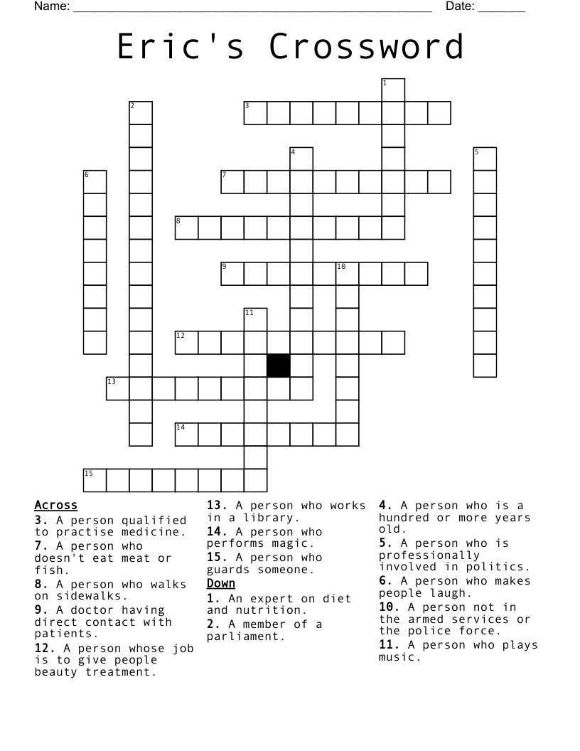 Activity 4 Crossword WordMint Activity 4 Crossword WordMint