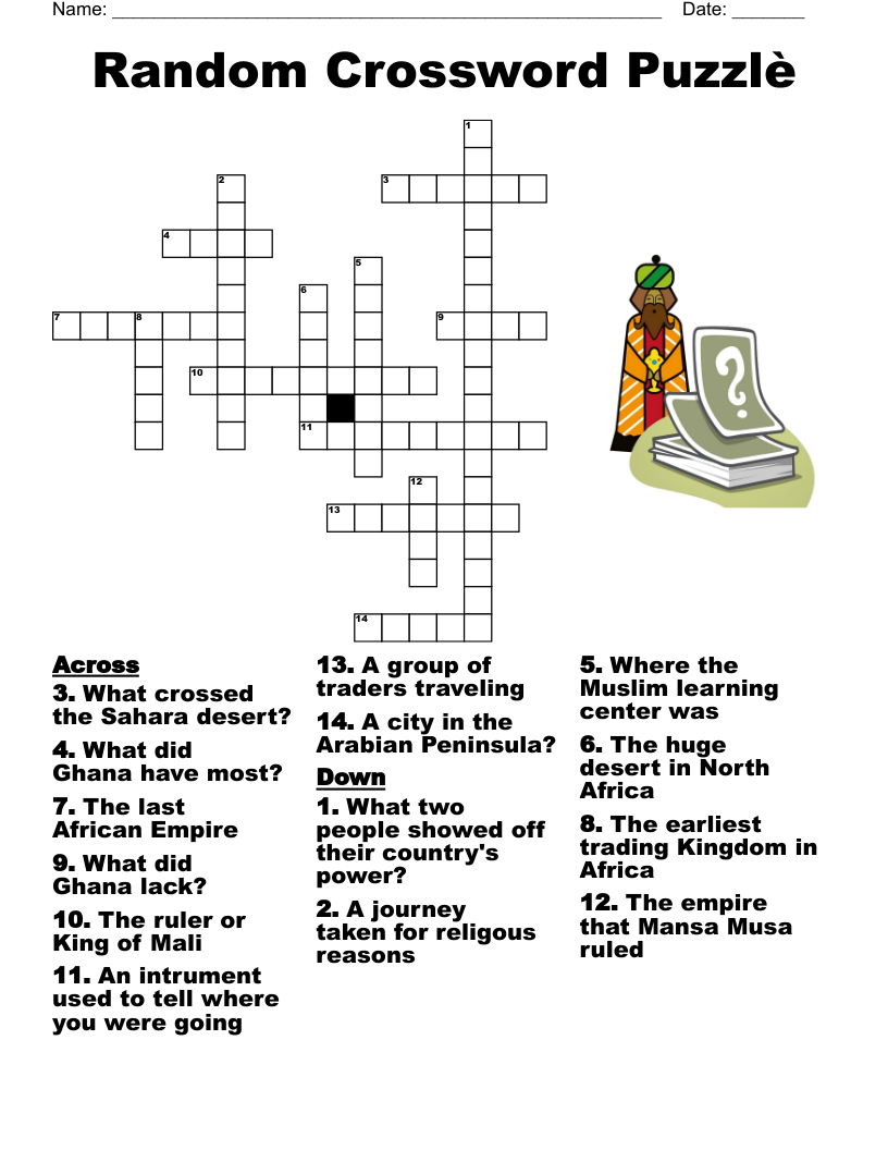 Africa Crossword Puzzle WordMint