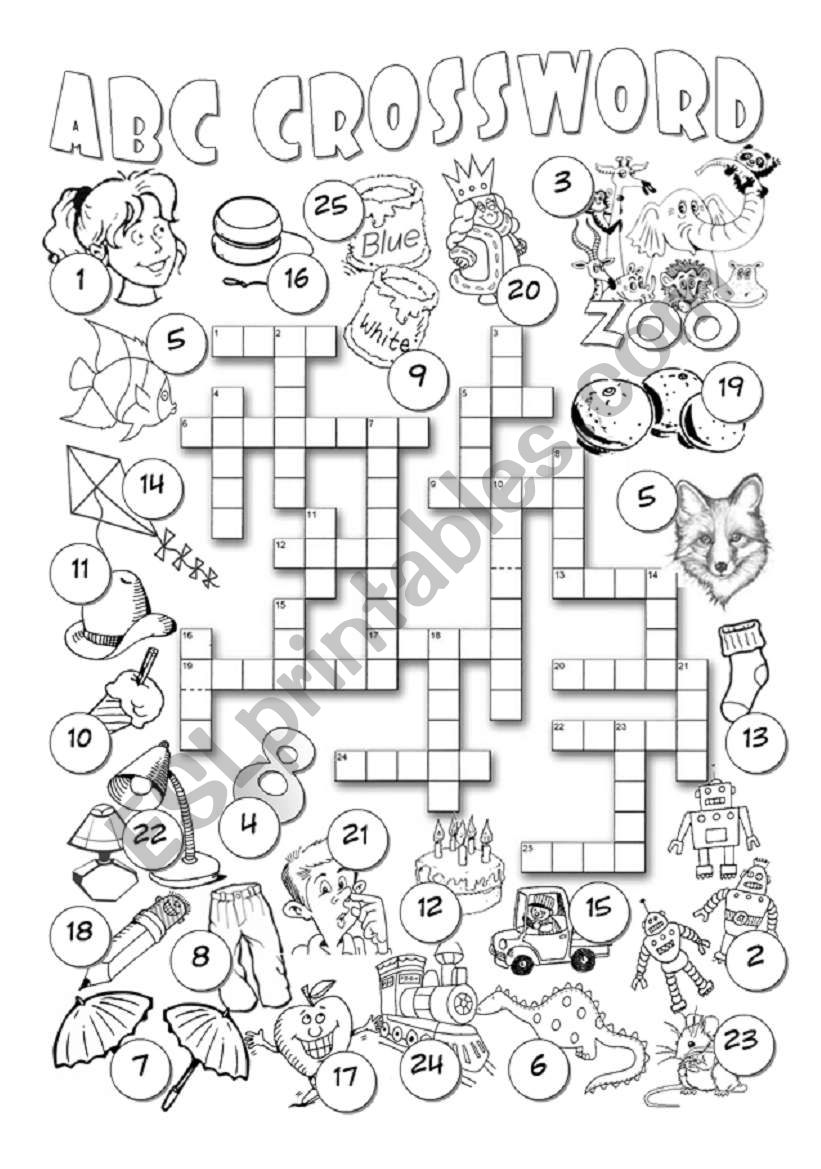 Esl Printable Crosswords