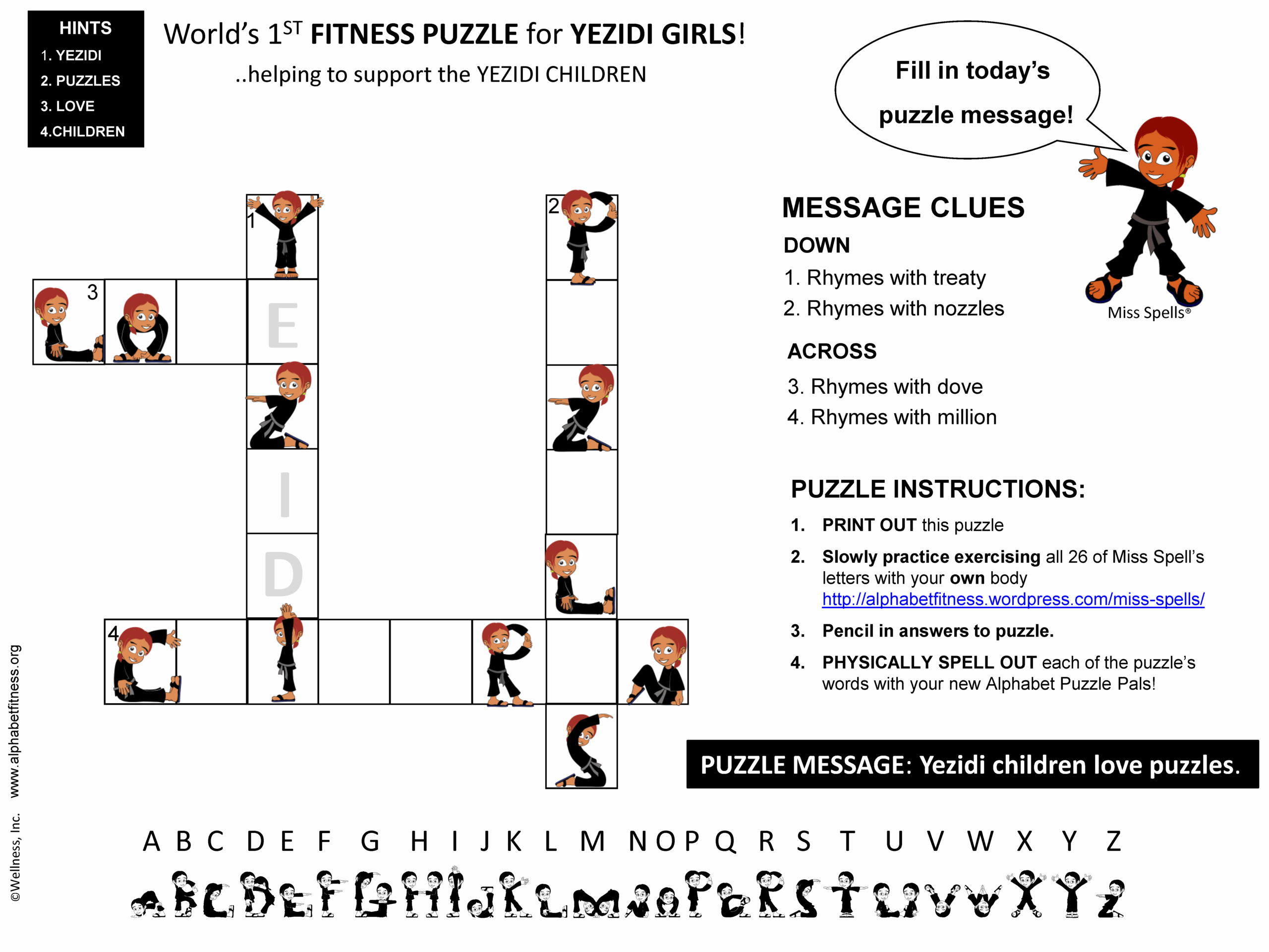 Alphabet Fitness Puzzles And Fund Raisers Alphabet Fitness