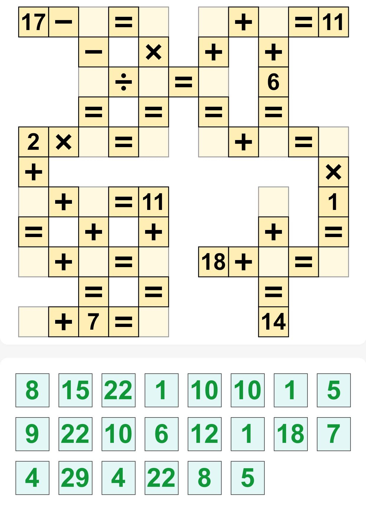 Alright Reddit I m Stumped Cross Math Puzzle Please Help R puzzles