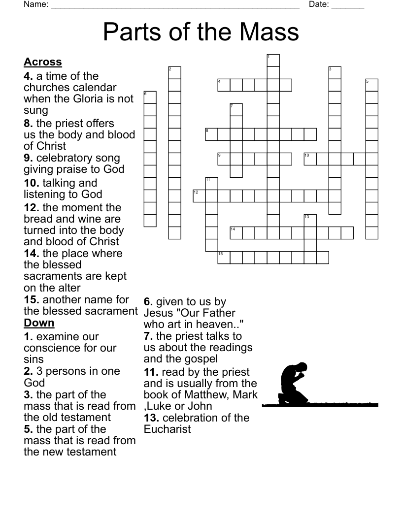 ALTAR SERVER CROSSWORD PUZZLE WordMint ALTAR SERVER CROSSWORD PUZZLE WordMint