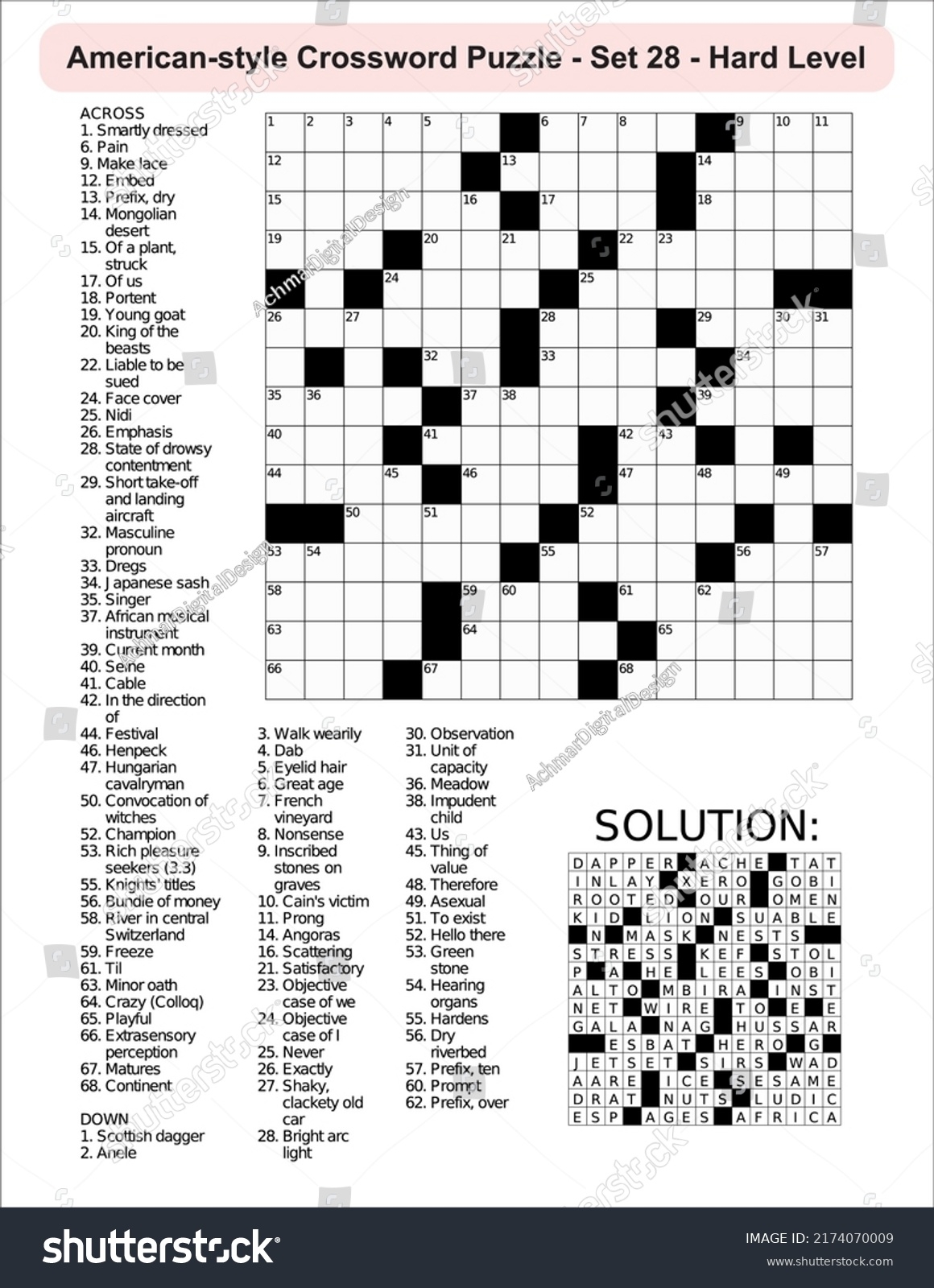 Easy Free Printable Crossword Puzzles