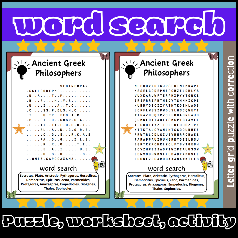 Ancient Greek Philosophers Word Search Puzzle Worksheet Activity Made By Teachers Ancient Greek Philosophers Word Search Puzzle Worksheet Activity Made By Teachers