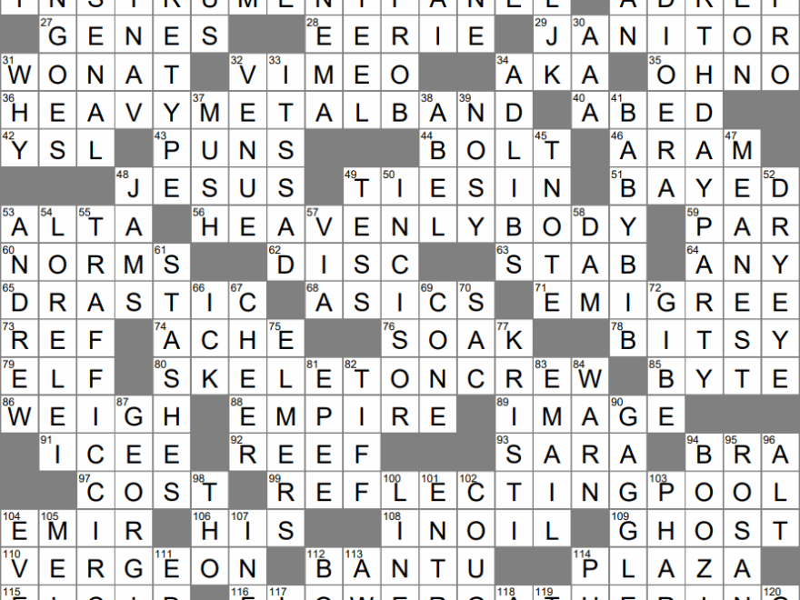 Asics Black Friday Events Crossword Puzzle Clue Online