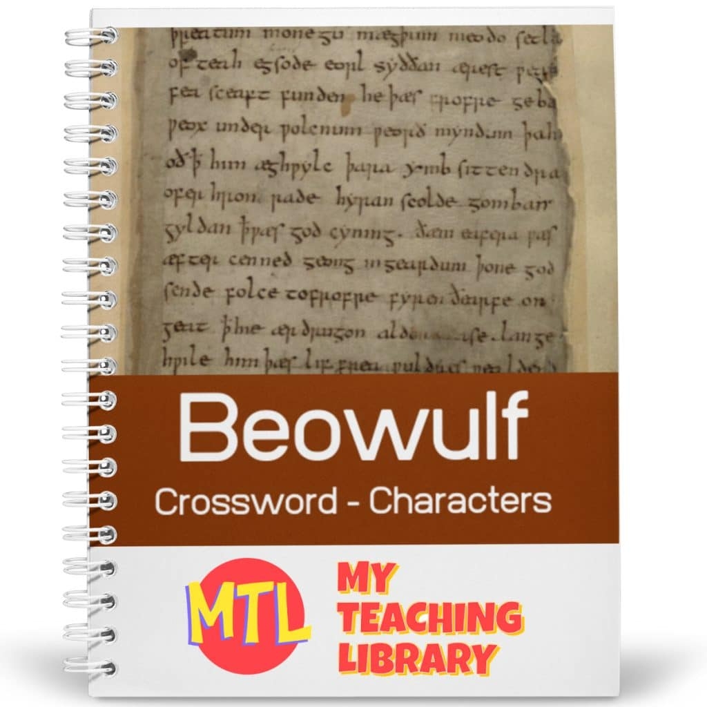 Printable Beowulf Vocabulary Crossword Puzzle