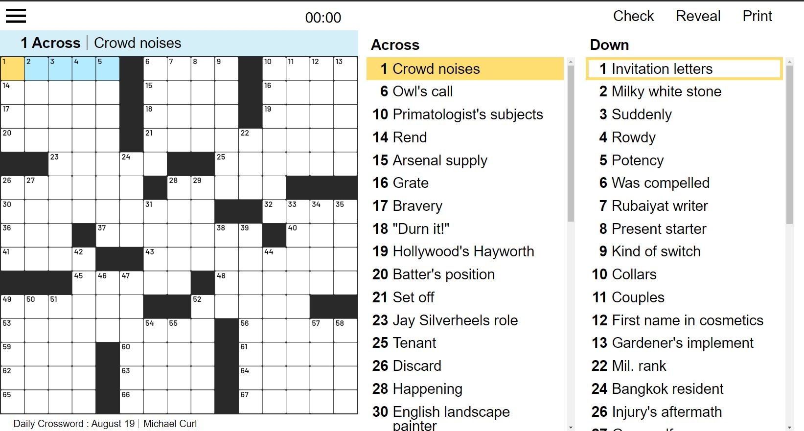 Thomas Joseph Printable Crossword Puzzles