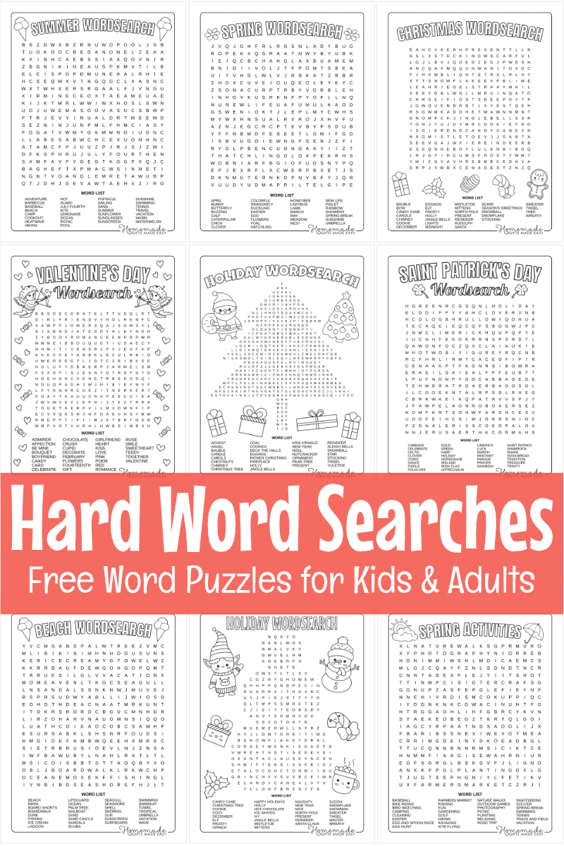 Best Hard Word Search Puzzles To Download Print For Free Best Hard Word Search Puzzles To Download Print For Free