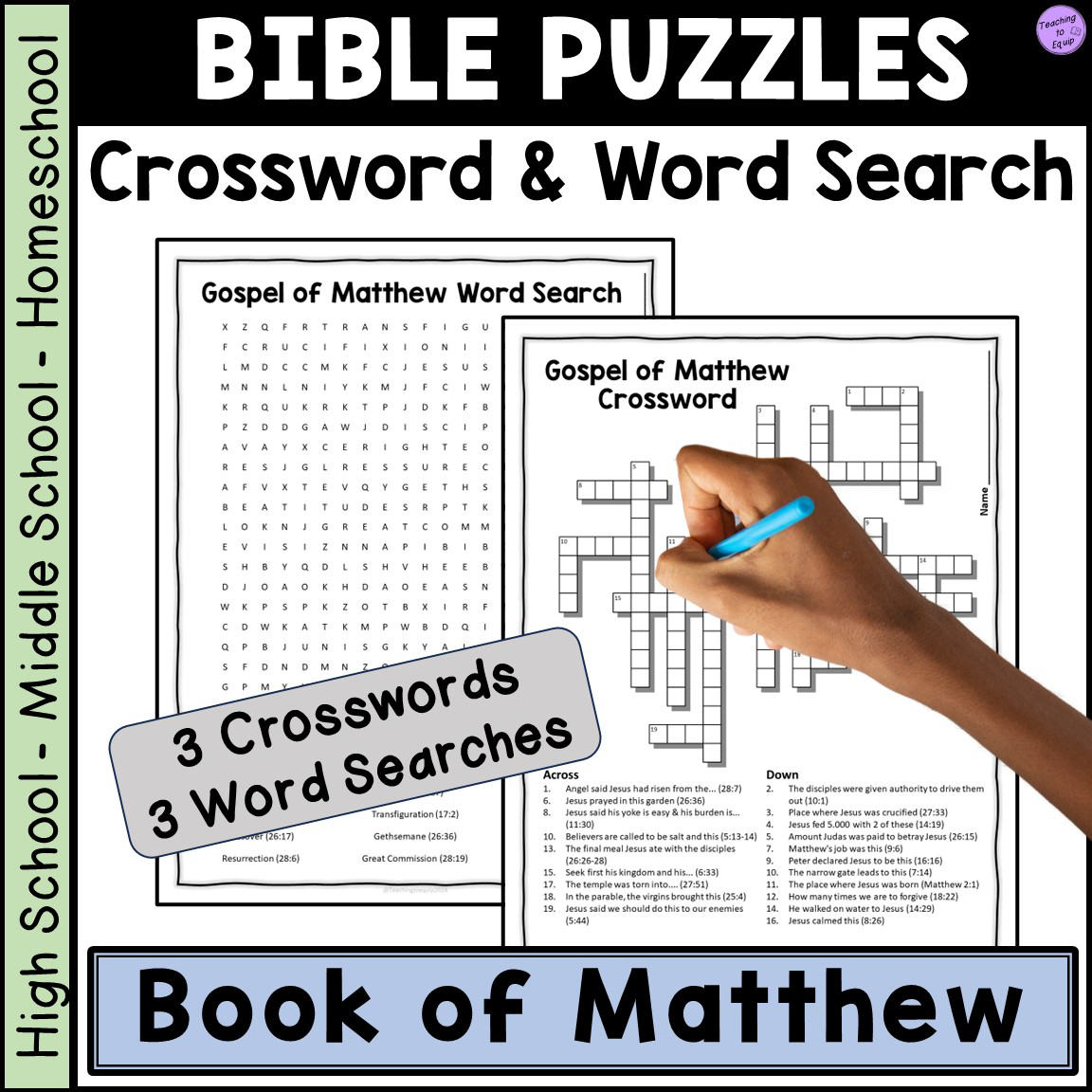 Bible Book Of Matthew Crossword Word Search Puzzle Activities Classful Bible Book Of Matthew Crossword Word Search Puzzle Activities Classful