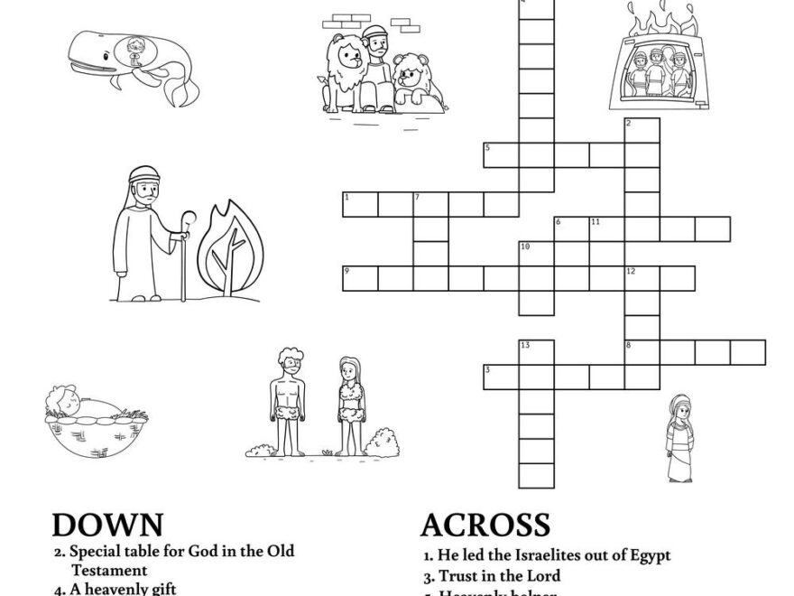 Bible Crossword Puzzle Beeloo Printable Crafts And Activities For Kids