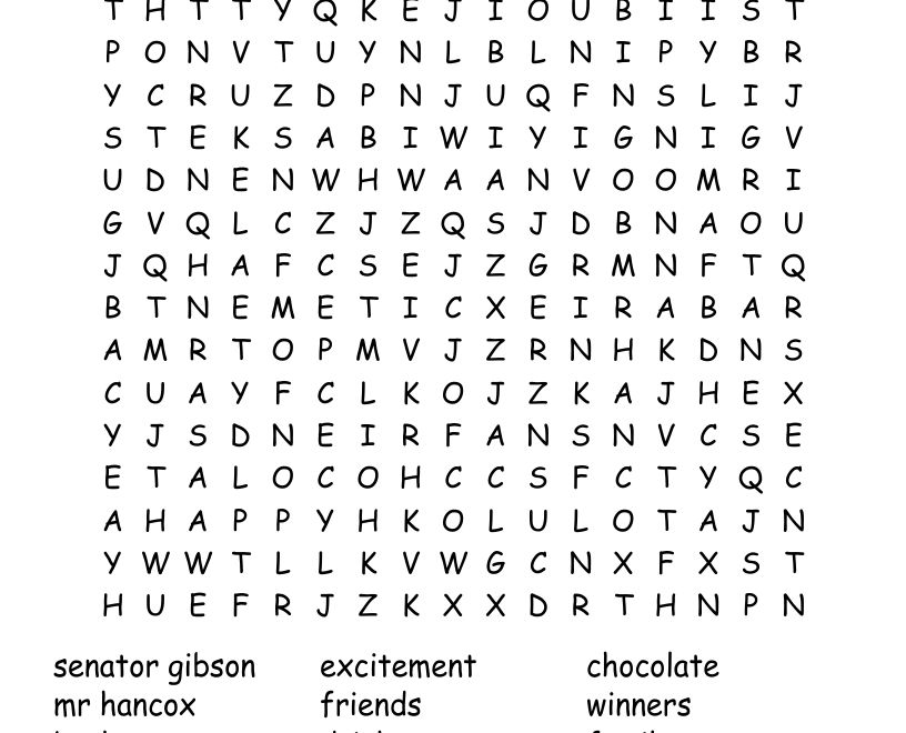 BINGO NIGHT Word Search WordMint