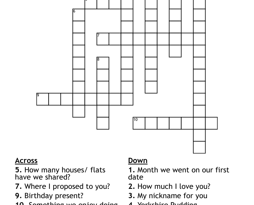 Birthday Fun Enjoy With Coffee Crossword WordMint