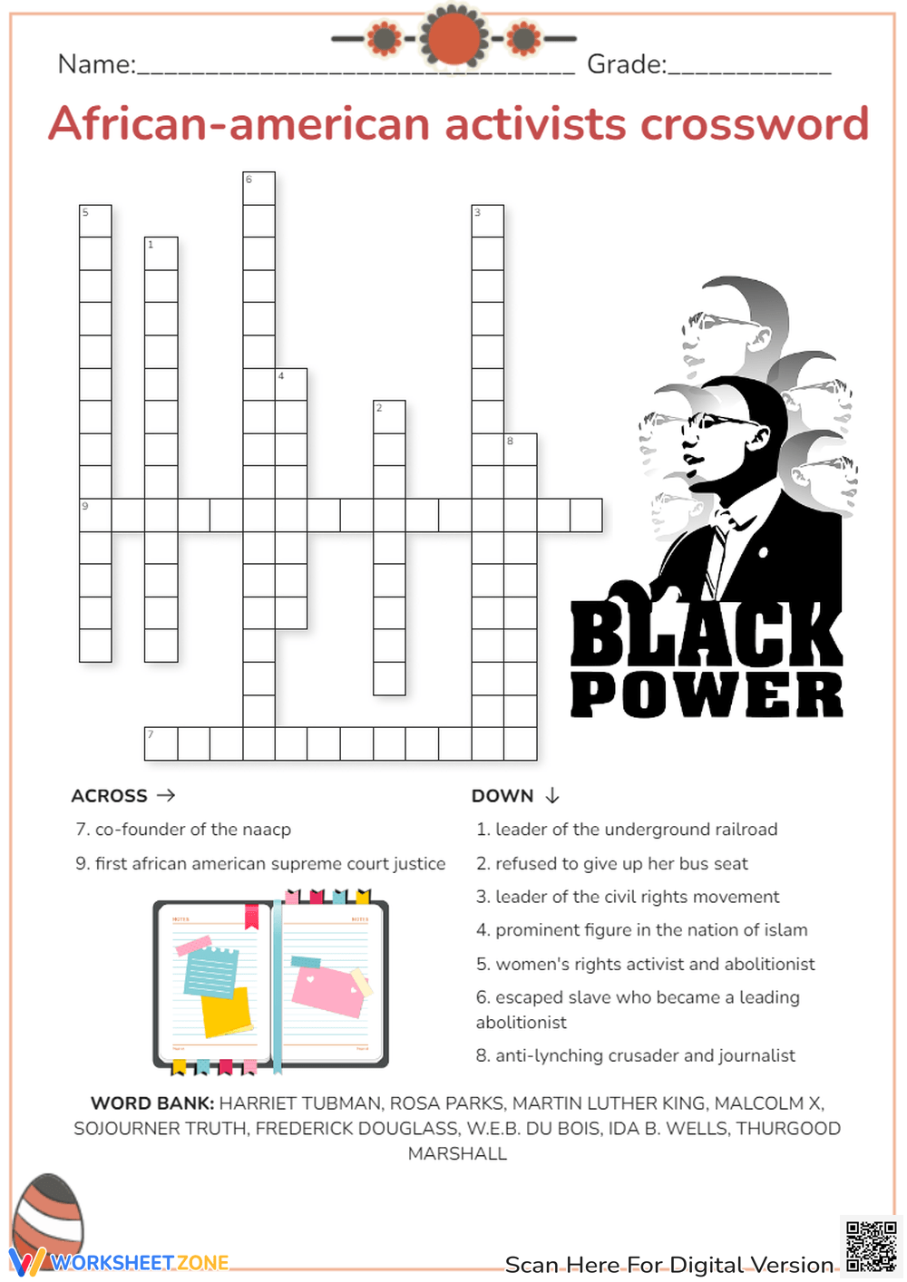Black History Crossword Puzzles Inventions Printable Black History Crossword Puzzles Inventions Printable