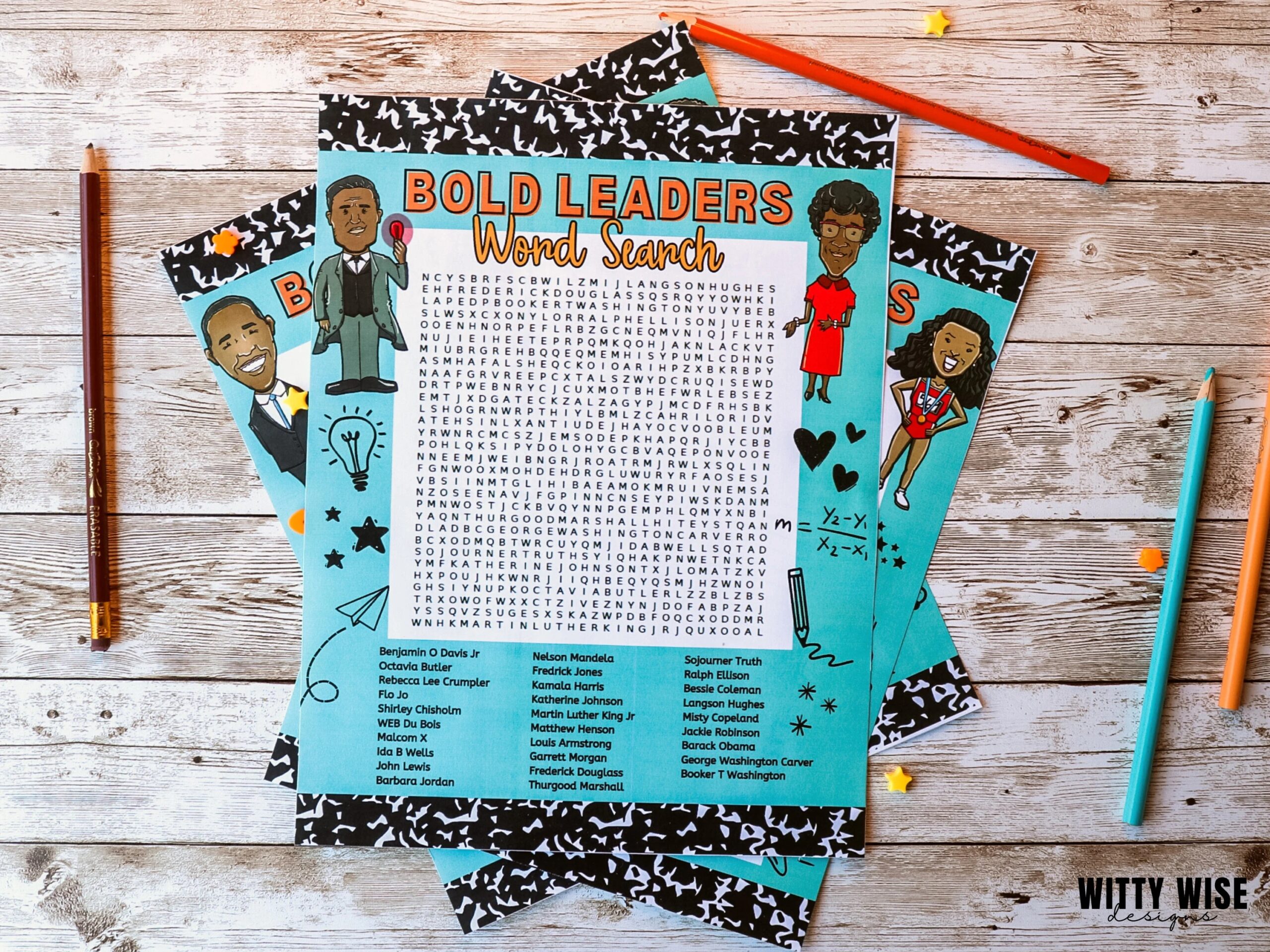 Black History Month Activities Teachers Printables Homeschool Curriculum Crossword Puzzles Word Search Printable Worksheets Etsy