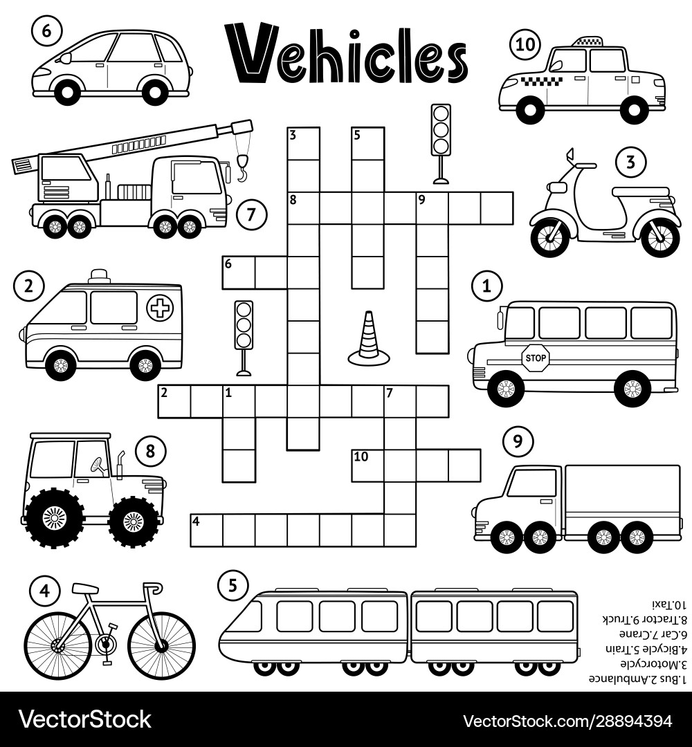 Printable Crossword Puzzles For Elementary Students