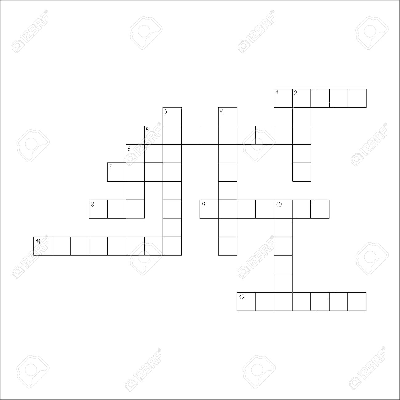 Blank Printable Crossword Puzzles