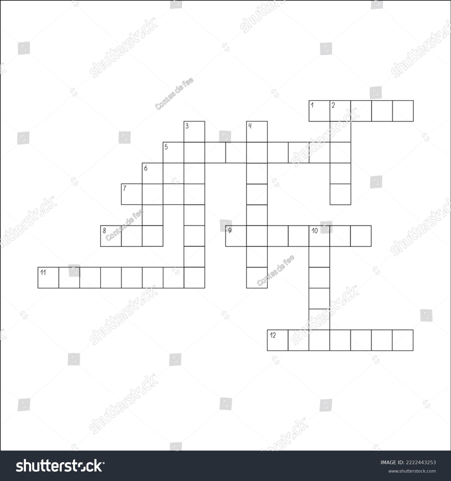 Blank Grid For Crossword Printable