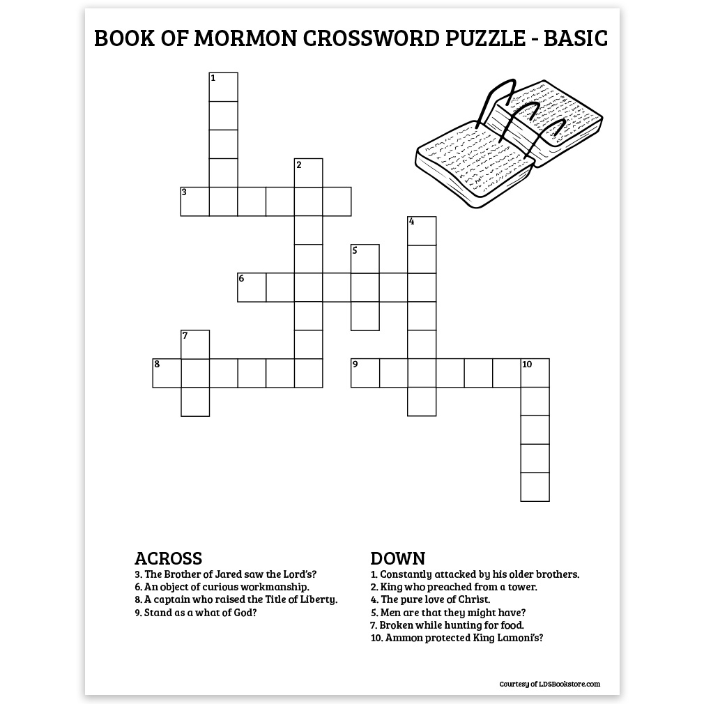 Bible Crossword Puzzles Printable With Answers
