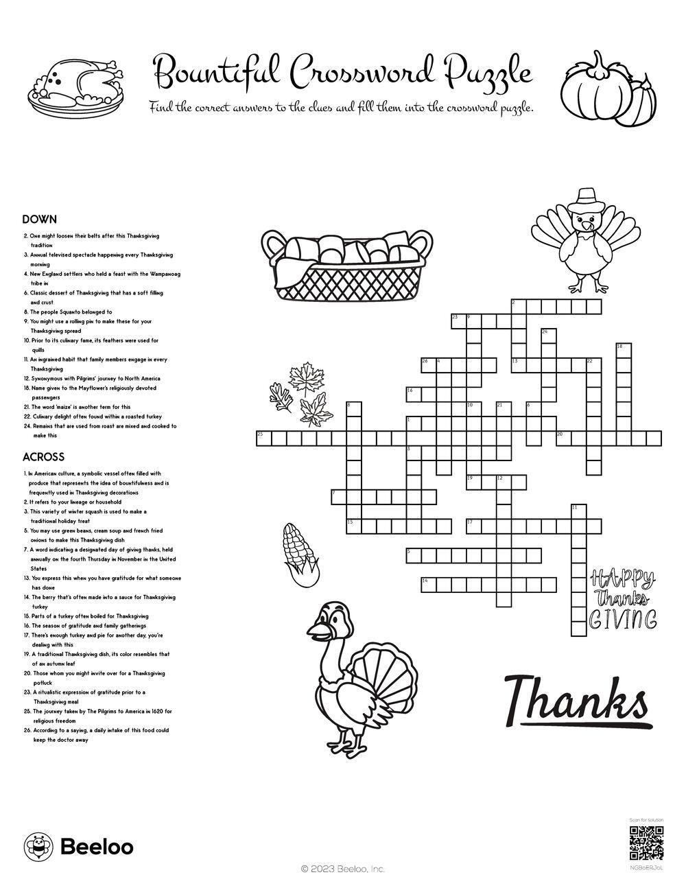 Free Printable Daily Crosswords