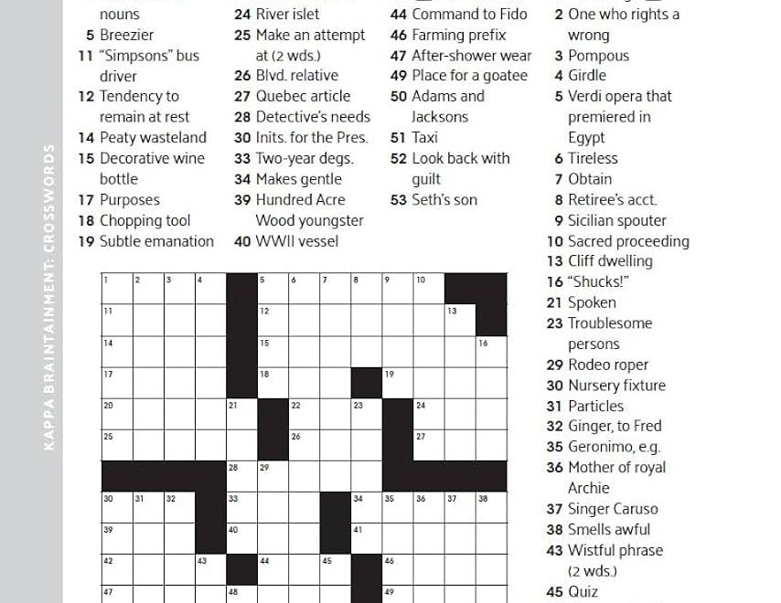 Braintainment Crosswords Spiral Puzzle Book Kappa Books Publishers 9781559910644 Amazon Books