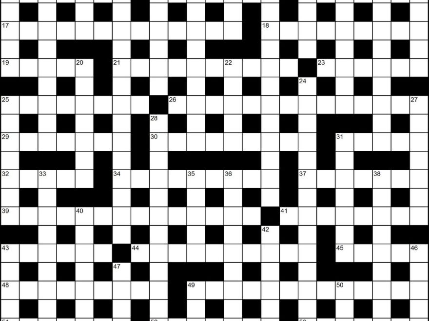 British Jumbo Cryptic Crossword Grid Blank Stock Image Of Flickr