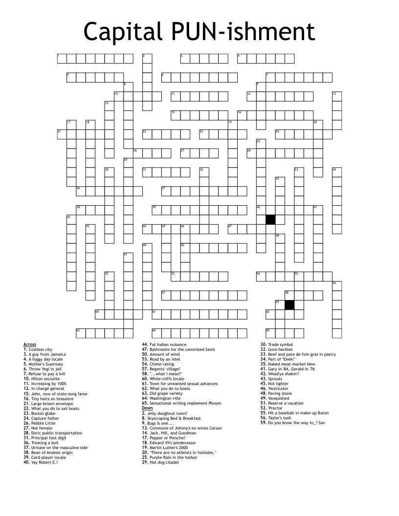 Boston Globe Crossword Puzzle Printable