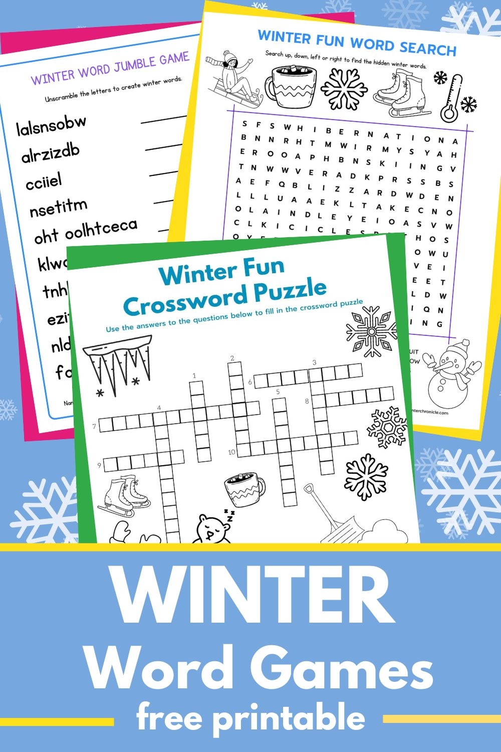 Chilly Winter Word Games For Kids