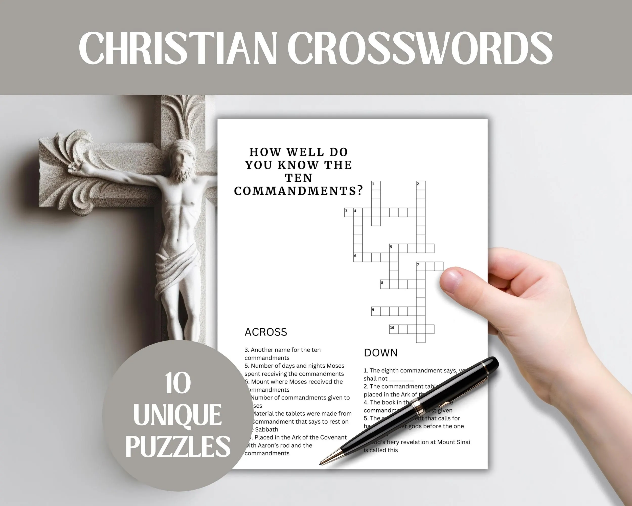 Easy Bible Crossword Puzzles Printable