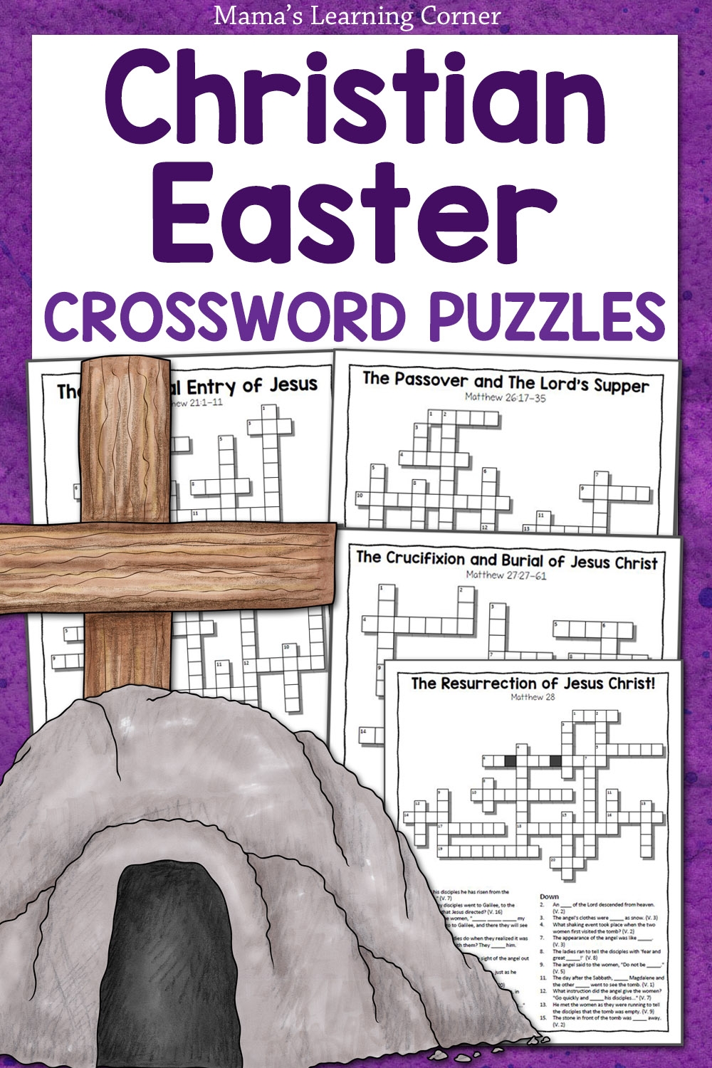 Resurrection Of Jesus Crossword Puzzle Printable