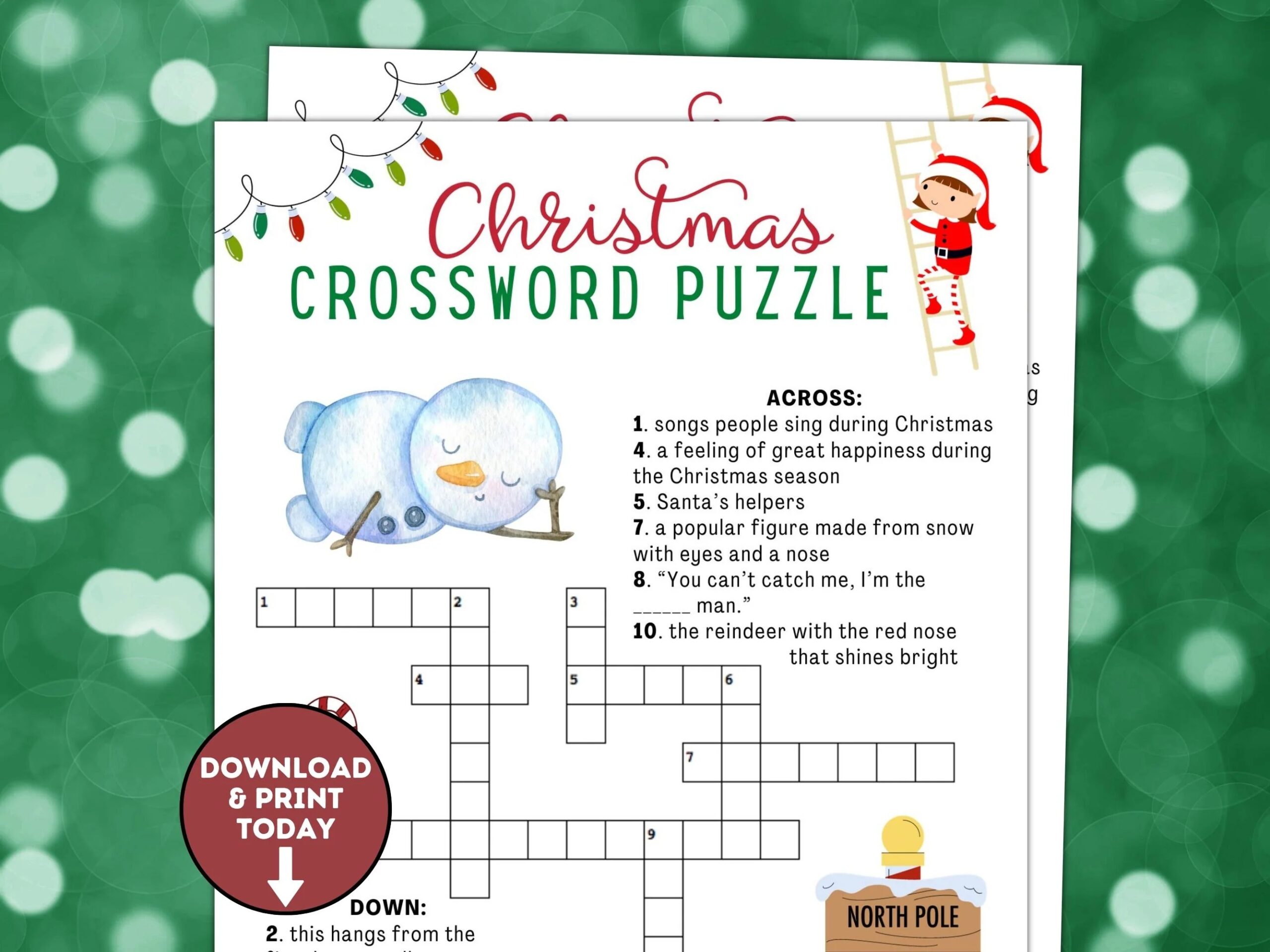Christmas Crossword Puzzle Christmas Game For Kids Holiday Classroom Games Fun Christmas Game Christmas Party Game Holiday Fun Etsy Christmas Crossword Puzzle Christmas Game For Kids Holiday Classroom Games Fun Christmas Game Christmas Party Game Holiday Fun Etsy