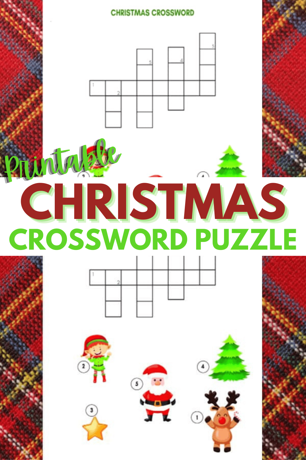 Christmas Crossword Puzzle For Kids Christmas Crossword Puzzle For Kids