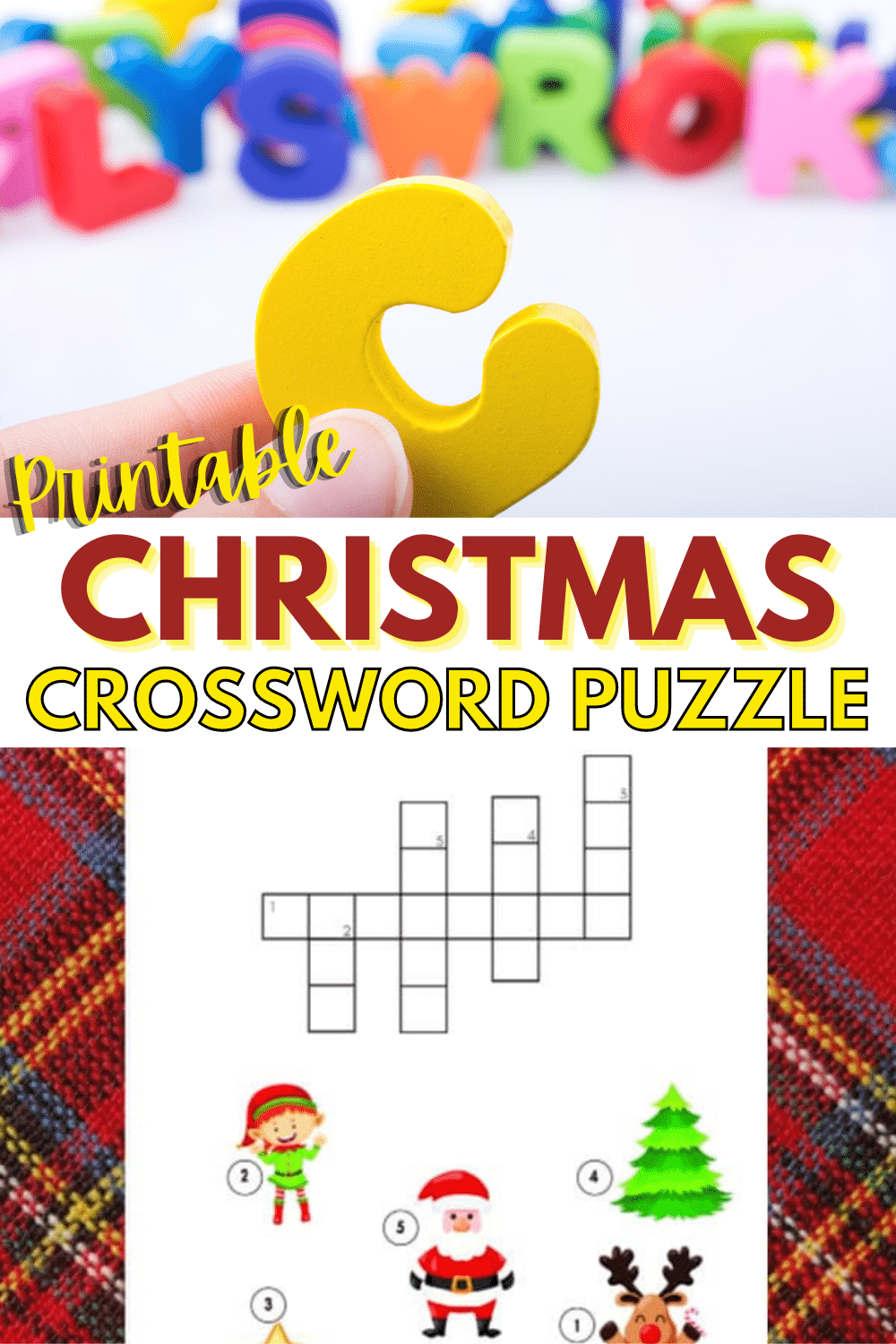 Christmas Crossword Puzzle For Kids