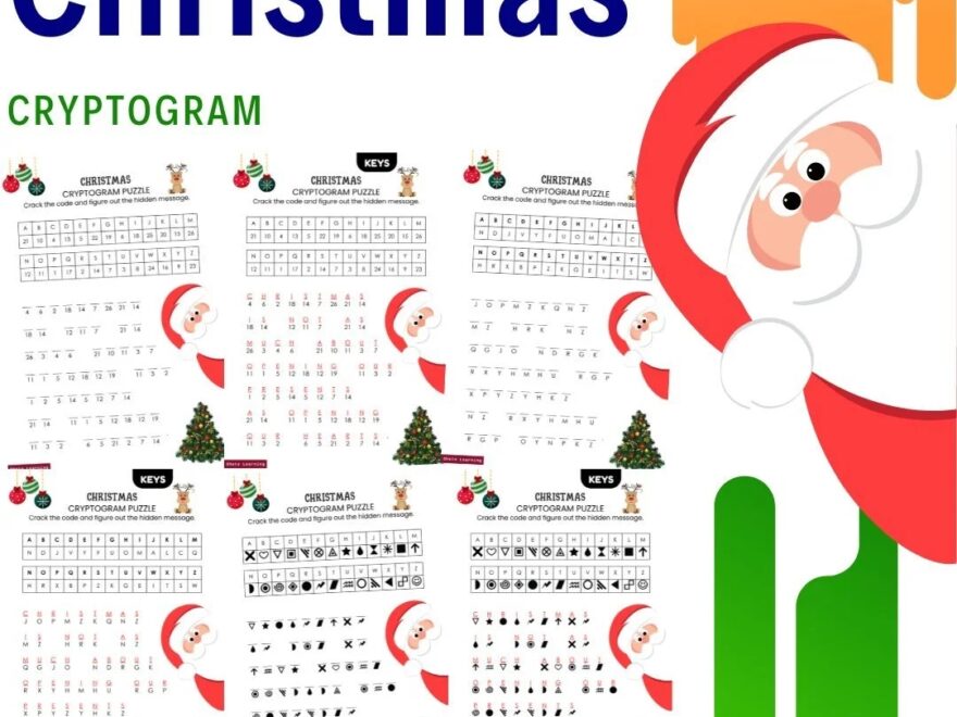Christmas Crossword Puzzle Pack Fun Engaging Holiday Activity